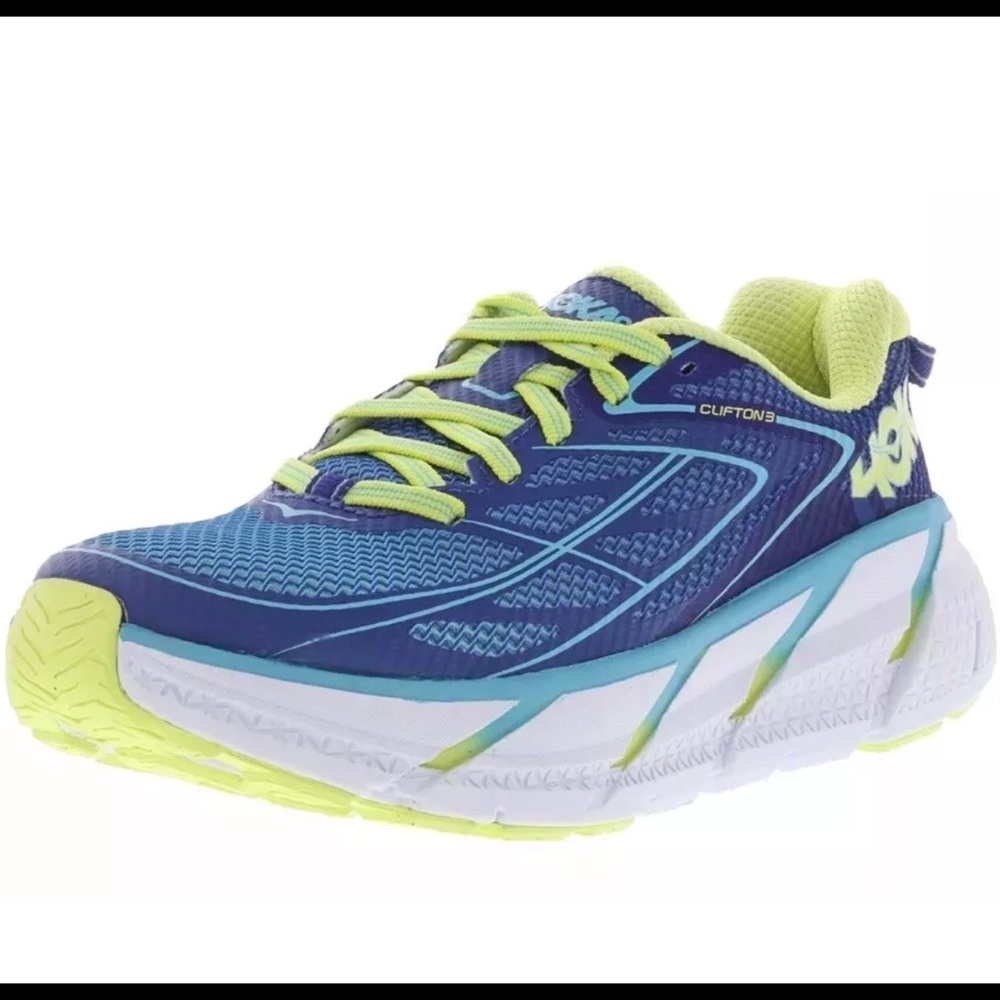 Hoka One One Clifton 3 true blue Lime